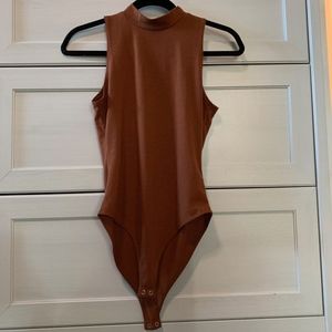 Forever 21 Mock Turtleneck Sleeveless Bodysuit